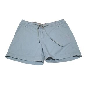 Natural Reflections Women Short 10 Sky Blue Flat Front Slash Pockets Casual